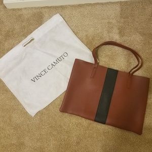 Brand New Vince Camuto Brown Leather Bag